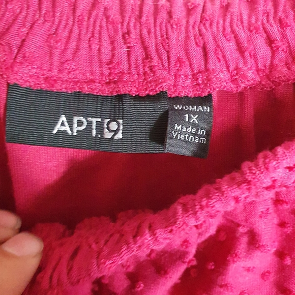 APT. 9 PLUS SIZE PINK BLOUSE PLUS SIZE 1X - Picture 5 of 6